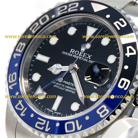 rolex gmt ghiera blu e nera|Orologio Rolex GMT.